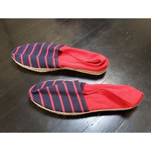 NWOT Stylish Blue & Red Espradrilles